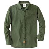 Dubinik® Flanellhemd Herren Kariert Button Down Outdoor Baumwolle...