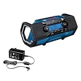 Bosch Professional 18V System Akku Baustellenradio GPB 18V-2 SC (Empfang über...