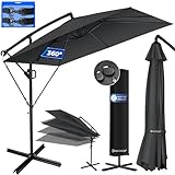 KESSER® Ampelschirm Holly Sonnenschirm Rechteckig inkl. Abdeckung +...