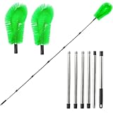 Dachrinnenbürste, Dachrinnenreiniger mit 6 Pcs Abnehmbaren Teleskopgriffen Und...