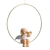 Wendt & Kühn Christbaumengel im Ring mit Trompete Größe Höhe Ring 6