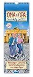 Maxi-Streifenkalender 'Oma und Opa' 2021: 15 x 42 cm, mit aufwendiger...