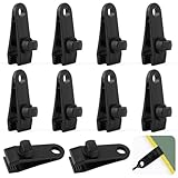 10 Stück Planenspanner Tarp Clips Zeltplanen Planenclips Kunststoff...