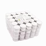 pajoma® Teelichter, Weiß | unbeduftete Teelichter | Brenndauer: 8 Std. - 20g...