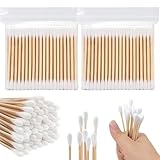 200 Stück Wattestäbchen Ohrenstäbchen, Cotton Swabs Ohrstäbchen Doppelkopf...