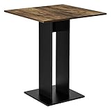 [en.casa] Küchentisch 'Lindesnes' Quadratisch 65 x 65 x 78 cm Säulentisch...