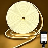 CCILAND LED Strip 10M, 24V Neon Streifen Dimmbar 2700k, Silikon Flexibel LED...