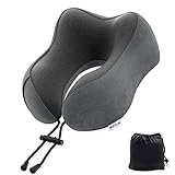 Priksia Nackenkissen Flugzeug, Auto Travel Pillow 100% Memory Foam Nackenkissen...