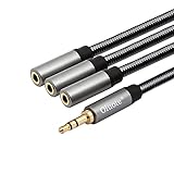 Oluote TRS 3.5mm Stecker auf 3*TRS 3.5mm Buchse Stereo Audio...
