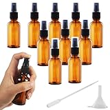 Nuangoo 10 Stück Braunglas Sprühflasche, 50 ml Sprühflasche Klein Glas mit...