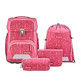 Step by Step Basis Schulranzen-Set „Pink Bubbles“, 4-teilig, rosa,...