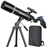 Teleskope für Erwachsene Astronomie, 80mm Aperture 600mm Refraktor Teleskop...