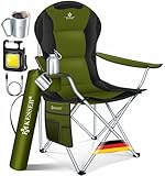 KESSER® Campingstuhl faltbar bis 150 kg Angelstuhl Faltstuhl Klappstuhl...