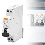 Asfrode FI-Schutzschalter, C16A 1P+N 6kA FI/LS-Schalter 230V 30mA...