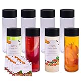 8 Stück 300ml Saftflaschen aus Kunststoff,Klare Leere Saftflaschen,...