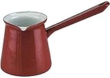 Ibili Kaffeekanne Roja türkischer Stil 0,5 l aus emailliertem Stahl in rot, 10...