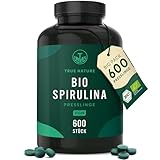 Bio Spirulina Presslinge – 600 Tabletten (500 mg) – 4.000mg hochdosiert –...