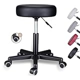 Zedelmaier Rollhocker höhenverstellbar, Bürohocker mit Gummirollen, 360°...