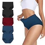 TDONE Unterhosen Damen Hohe Taille Stretch Baumwolle Atmungsaktives Hipster...
