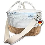 FineNature® Aufbewahrungskorb Organizer – 100% Baumwolle, mit...