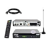 Comag SL65T2 DVBT2 Receiver Bundle mit passiver DVBT2 Antenne, DVB-T2 Receiver...