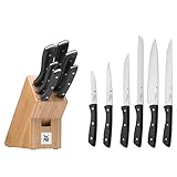 WMF Messerblock mit Messerset 7-teilig, Küchenmesser Set mit Messerhalter, 6...
