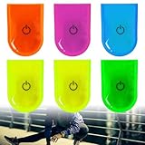 Sporgo 6 Stück Led Clip Licht: Reflektierende LED Sicherheitslicht Blinklichter...