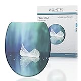 SCHÜTTE WC-Sitz LEAF mit Absenkautomatik aus Duroplast, hochwertiger...