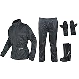A-Pro Ganzkörper Wasserdicht Regenanzug Handschuhe Stiefel Motorradkombi...