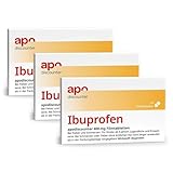 apodiscounter Ibuprofen 400 mg Schmerztabletten (3x 50 Stk) - schnell wirksam &...