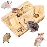 Ruikdly Hamster Spielzeug, 6 In 1 Meerschweinchen Spielzeug Holz...