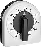 TFA Dostmann Analoger Küchen-Timer, 38.1041, Eieruhr, einstellbar bis 60min,...