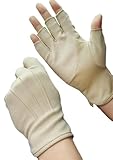Baumwollhandschuhe Fingerlose Handschuhe Rutschfeste Fahrradhandschuhe...
