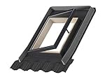 VELUX Dachausstiegsfenster VLT 1000 Universal Eindeckrahmen 45 x 73 Schwarz...