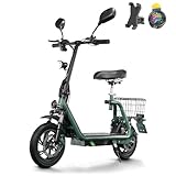 TWOFISH E Scooter mit Straßenzulassung(EEC), 12 Zoll Elektroroller für...