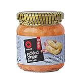 Obento Sliced Pickled Ginger Pink (Eingelegter Ingwer Pink in Scheiben), 190 g...