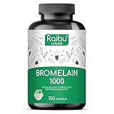 Bromelain hochdosiert 1000 mg (5000 F.I.P.) pro Tagesdosis I 150 Kapseln I...