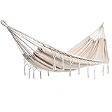 DETEX® Hängematte 2 Personen XXL 150cm breit bis 300kg Boho-Style...