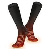 Beheizte Socken, Wiederaufladbare Beheizbare Socken Damen Herren, 70℃ Extra...