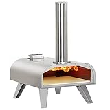 BIG HORN OUTDOORS Pizzaöfen Holz Pellet Pizza Ofen Holz gebrannt Pizza Maker...