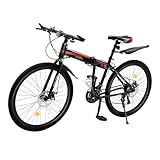 ureggvbu 26 Zoll Erwachsene Falten Mountainbike mit 21 Gängen –...