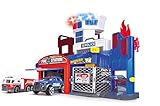 Dickie Toys – Parkgarage Feuerwehr und Polizei – Parkhaus inkl. 2...