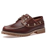 SL-Saint 1 Handgefertigte Herren Classic Boat&Deck Schuhe Moc Toe Lace Up Full...