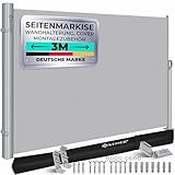 KESSER® Alu-Seitenmarkise Ausziehbar & Blickdicht 300 x 200 cm |...