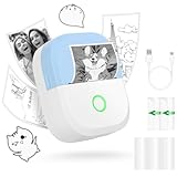 mafiti Mini Drucker tragbarer Mini Printer, Mini Fotodrucker Wireless...