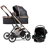 Pixini Kinderwagen Lania 3in1 Kombikinderwagen, inkl. Babywanne & Buggy &...