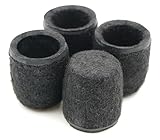 Design61 4er Set Filzgleiter Gleitkappen Filzkappen für Rundrohrstühle mit...