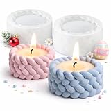 2er Set Kerzenhalter Silikonform, Silikon-Gießformen für Kerzen & Blumentöpfe...