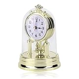 Tischuhren Uhr, Kaminuhr Europäische Retro Stil Wohnzimmer Uhr, Antike Stille...