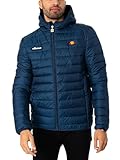 ellesse Mens Lombardy Padded Jacket Mantel, Navy, LGE